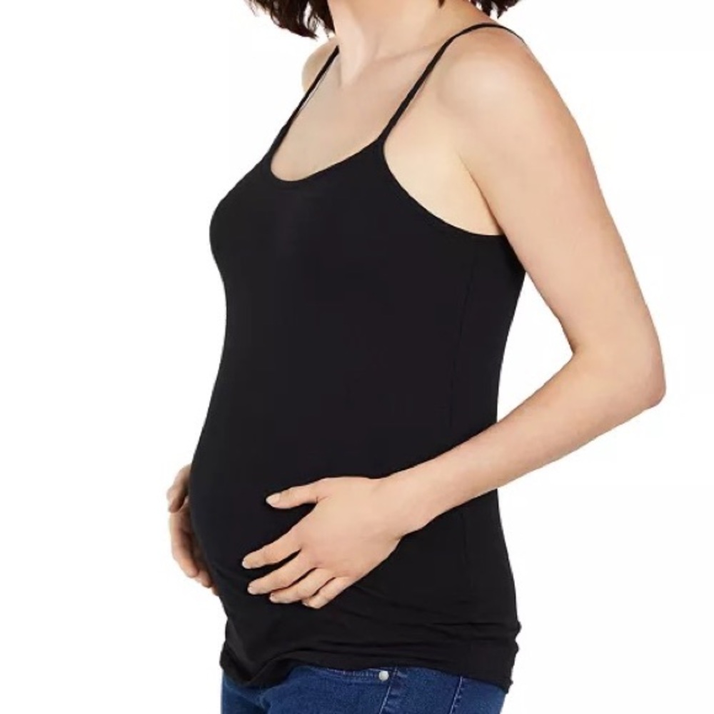 Motherhood Maternity Camisole Tank Top Black